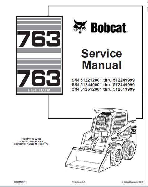 bobcat 763 repair manual pdf